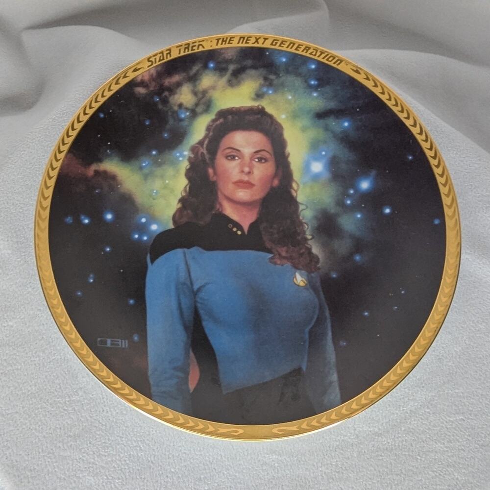Hamilton Collection 1994 Star Trek TNG Counselor Deanna Troi Collector Plate